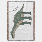 Afbeelding van de Barapasaurus-cartoon Deken (Voorkant Verticaal)