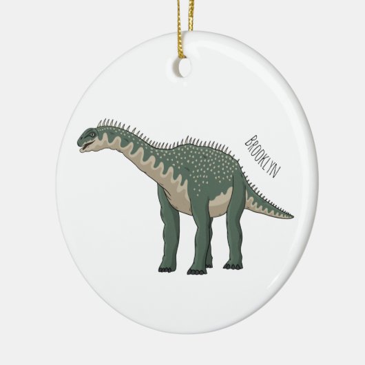 Afbeelding van de Barapasaurus-cartoon Keramisch Ornament (Links)