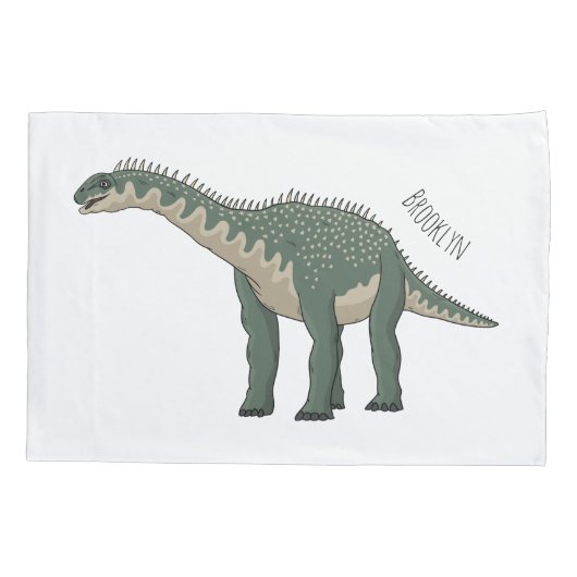 Afbeelding van de Barapasaurus-cartoon Kussensloop (Achterkant)