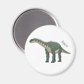 Afbeelding van de Barapasaurus-cartoon Magneet (Voorkant / Achterkant)