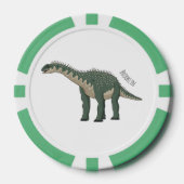 Afbeelding van de Barapasaurus-cartoon Poker Chips (Voorkant)