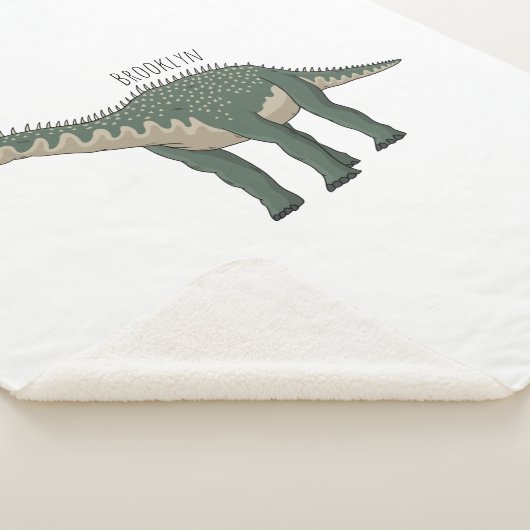 Afbeelding van de Barapasaurus-cartoon Sherpa Deken (3/4)