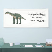 Afbeelding van de Barapasaurus-cartoon Spandoek (Beurs)