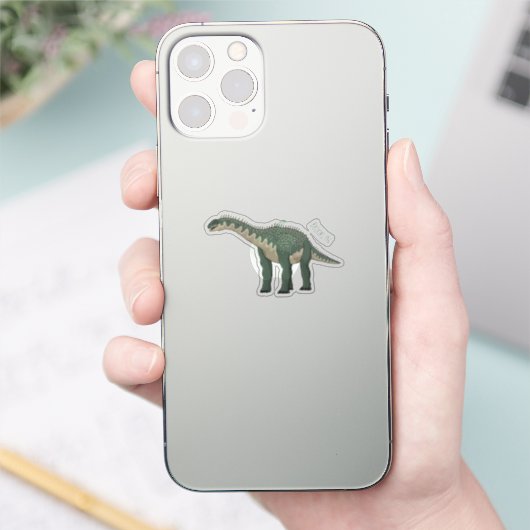 Afbeelding van de Barapasaurus-cartoon Sticker (Telefoon)