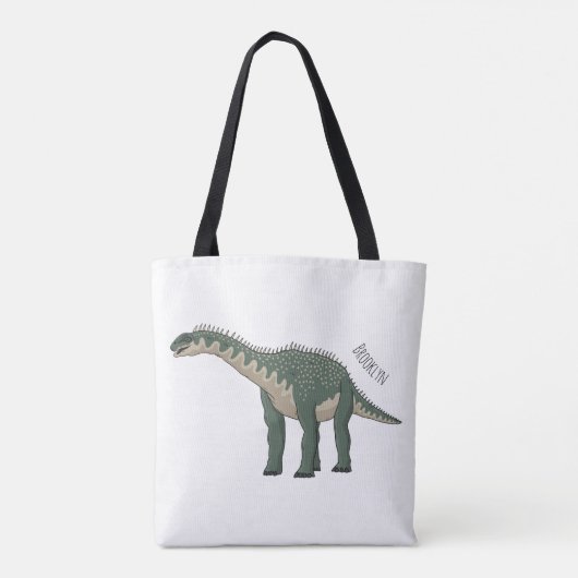 Afbeelding van de Barapasaurus-cartoon Tote Bag (Achterkant)