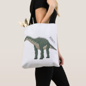 Afbeelding van de Barapasaurus-cartoon Tote Bag (Dichtbij)