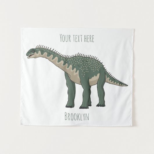 Afbeelding van de Barapasaurus-cartoon Wandkleed (Voorkant (horizontaal))
