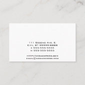 Afbeelding van de bijen citroen of geel gekleurd visitekaartje (Achterkant)