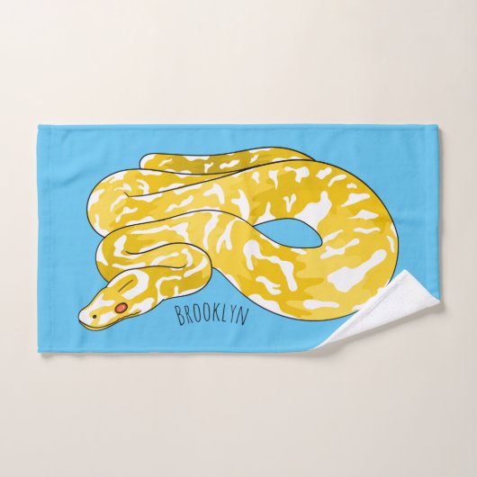 Afbeelding van de Birmese pythonslang cartoon Bad Handdoek (Handdoek)