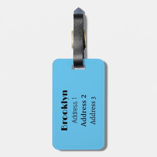 Afbeelding van de Birmese pythonslang cartoon Bagagelabel (Achterkant verticaal)