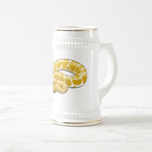 Afbeelding van de Birmese pythonslang cartoon Bierpul (Voorkant rechts)