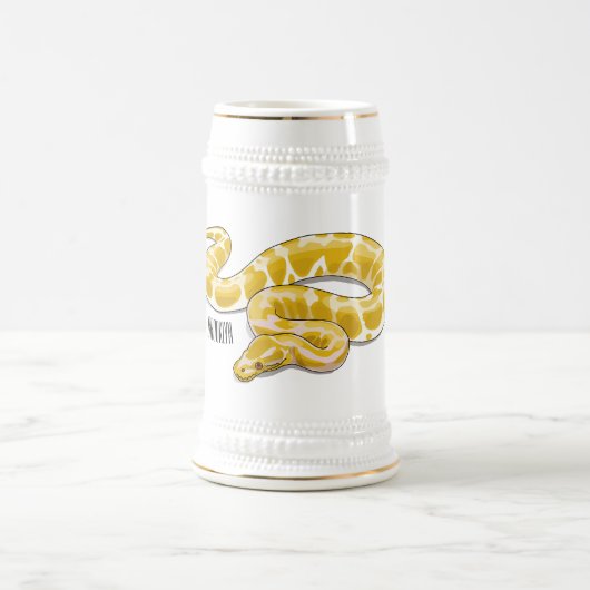 Afbeelding van de Birmese pythonslang cartoon Bierpul (Center)