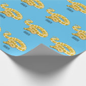 Afbeelding van de Birmese pythonslang cartoon Cadeaupapier (Hoek)