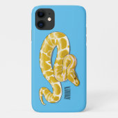 Afbeelding van de Birmese pythonslang cartoon Case-Mate iPhone Case (Achterkant)