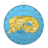 Afbeelding van de Birmese pythonslang cartoon Dartbord (Voorkant)