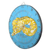 Afbeelding van de Birmese pythonslang cartoon Dartbord (Voorkant Rechts)