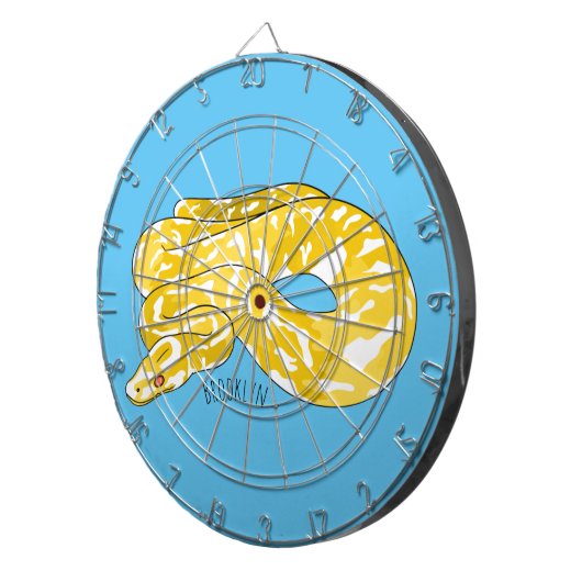 Afbeelding van de Birmese pythonslang cartoon Dartbord (Voorkant Rechts)