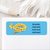 Afbeelding van de Birmese pythonslang cartoon Etiket (Insitu)