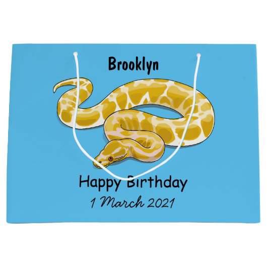 Afbeelding van de Birmese pythonslang cartoon Groot Cadeauzakje (Voorkant)