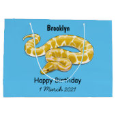 Afbeelding van de Birmese pythonslang cartoon Groot Cadeauzakje (Achterkant)