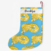 Afbeelding van de Birmese pythonslang cartoon Kleine Kerstsok (Achterkant)