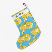 Afbeelding van de Birmese pythonslang cartoon Kleine Kerstsok (Achterkant (Hangend))