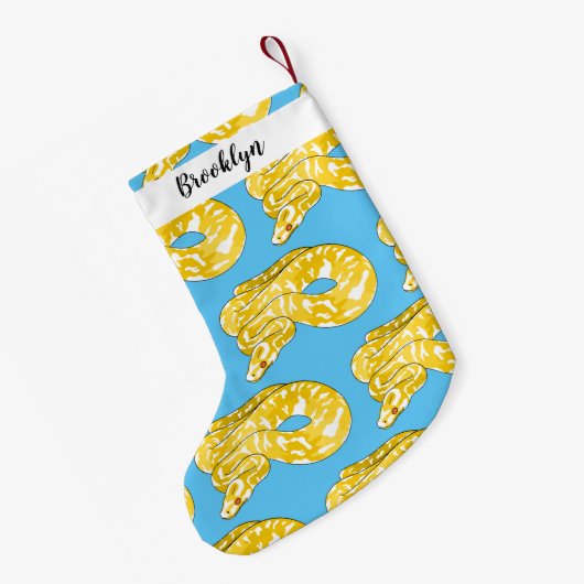 Afbeelding van de Birmese pythonslang cartoon Kleine Kerstsok (Achterkant (Hangend))