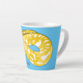Afbeelding van de Birmese pythonslang cartoon Latte Mok (Rechterhoek)
