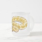 Afbeelding van de Birmese pythonslang cartoon Matglas Koffiemok (Voorkant rechts)