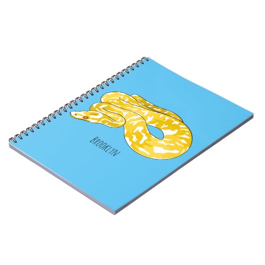 Afbeelding van de Birmese pythonslang cartoon Notitieboek (Linkerzijde)