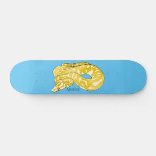 Afbeelding van de Birmese pythonslang cartoon Persoonlijk Skateboard