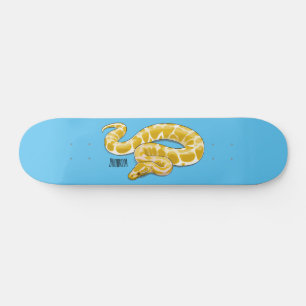 Afbeelding van de Birmese pythonslang cartoon Persoonlijk Skateboard