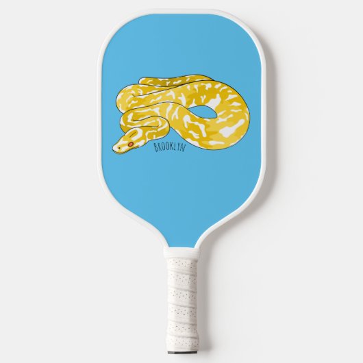 Afbeelding van de Birmese pythonslang cartoon Pickleball Paddle (Voorkant)
