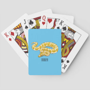 Afbeelding van de Birmese pythonslang cartoon Pokerkaarten