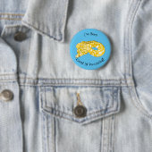 Afbeelding van de Birmese pythonslang cartoon Ronde Button 5,7 Cm (In situ)