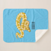 Afbeelding van de Birmese pythonslang cartoon Sherpa Deken (Voorkant (horizontaal))