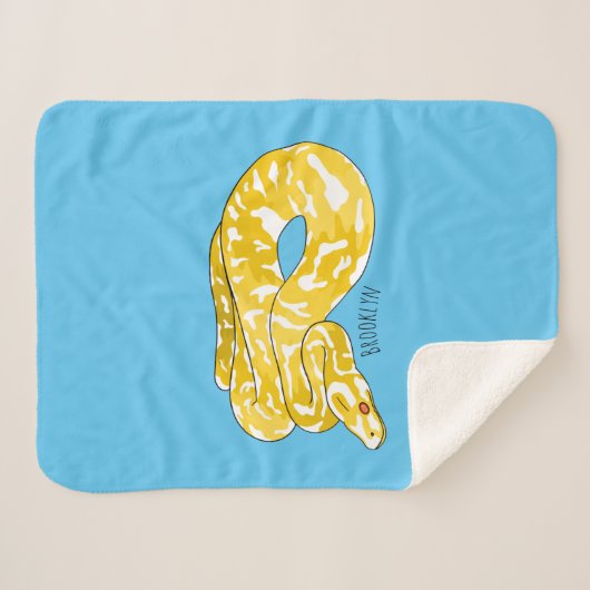 Afbeelding van de Birmese pythonslang cartoon Sherpa Deken (Voorkant (horizontaal))