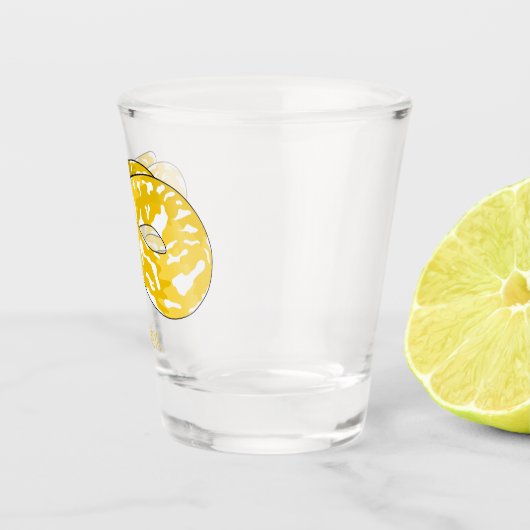 Afbeelding van de Birmese pythonslang cartoon Shot Glas (Rechts)