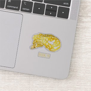 Afbeelding van de Birmese pythonslang cartoon Sticker
