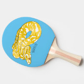 Afbeelding van de Birmese pythonslang cartoon Tafeltennisbatje (Zijkant)