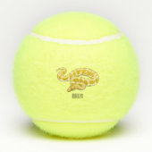 Afbeelding van de Birmese pythonslang cartoon Tennisballen (Achterkant)