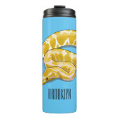 Afbeelding van de Birmese pythonslang cartoon Thermosbeker (Voorkant)