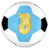 Afbeelding van de Birmese pythonslang cartoon Voetbal (Gedraaid)