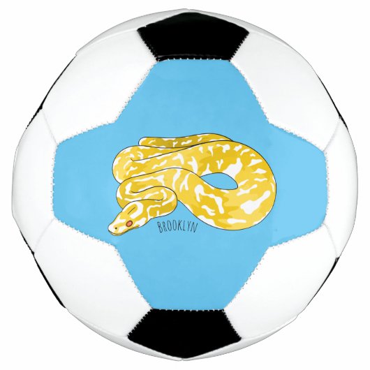 Afbeelding van de Birmese pythonslang cartoon Voetbal (Voorkant)