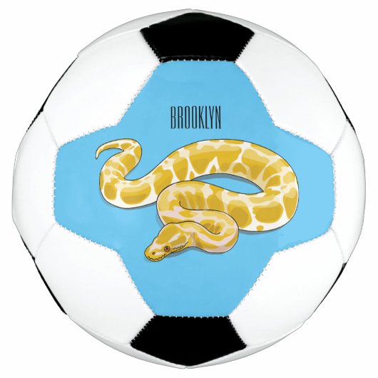 Afbeelding van de Birmese pythonslang cartoon Voetbal (Voorkant)
