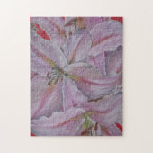 afbeelding van de bloemen van de grote roze lichtb legpuzzel (Verticaal)