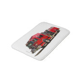 Afbeelding van de brandweermotor voor kleine bath- badmat (Gekanteld)