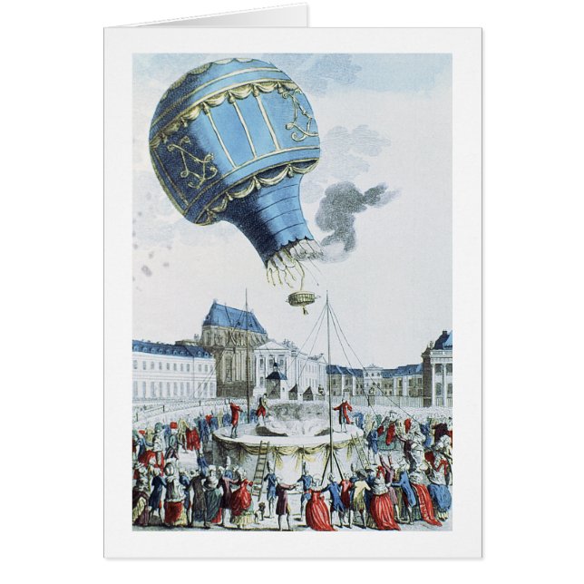 Afbeelding van de broers van de Montgolfier-luchtb (Voorkant)