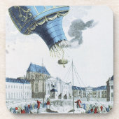 Afbeelding van de broers van de Montgolfier-luchtb Onderzetter (Voorkant)