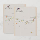 Afbeelding van de Canarische Eilanden. (Voorkant / Achterkant)